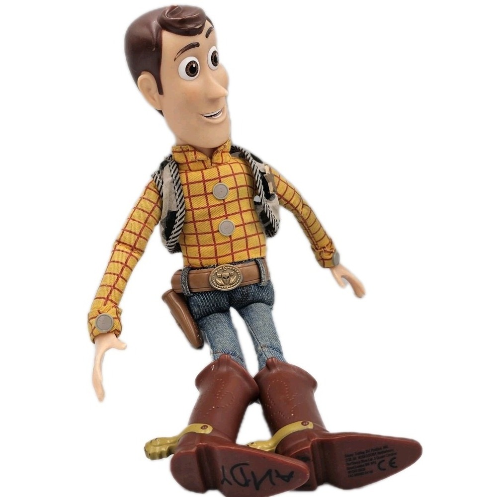 Vintage Woody Toy Story 15" Doll Pull String Working Hasbro No Hat READ PL-2